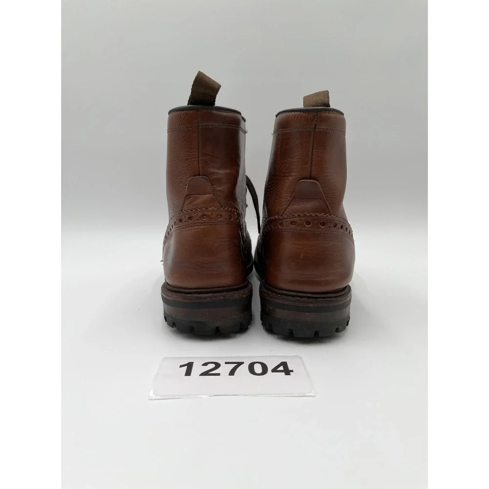 Allen Edmonds Dalton Boots Mens 11.5 D Brown Good Weatherproof Leather Wingtip